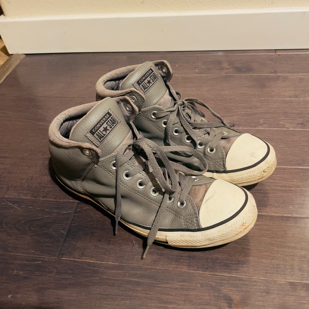 Converse Gray High-Top Sneakers